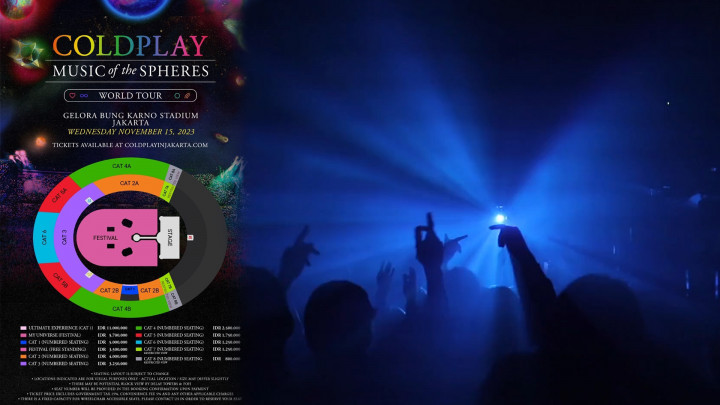 Capai Rp11 Juta, Ini Keuntungan Tiket Ultimate Experience Konser Coldplay Jakarta