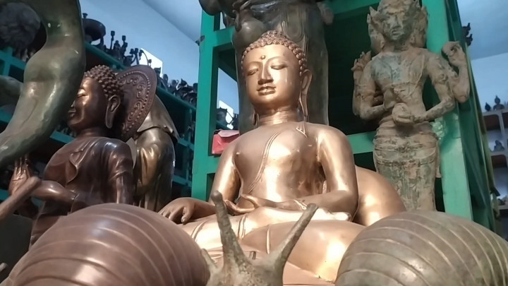 Wow! Kerajinan Cor Kuningan di Jombang Tembus Pasar Mancanegara