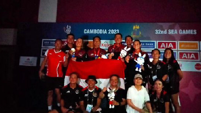 Venue Tenis Mati Lampu, Indonesia Raya Berkumandang dalam Gelap di SEA Games 2023
