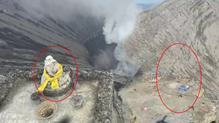 Waduh! Patung Ganesha di Kawah Gunung Bromo Hilang