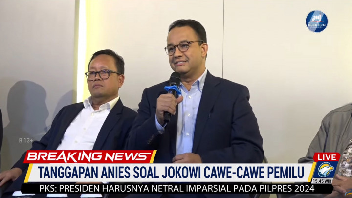 Tanggapan Anies Baswedan Soal Jokowi Cawe-cawe Pemilu 2024