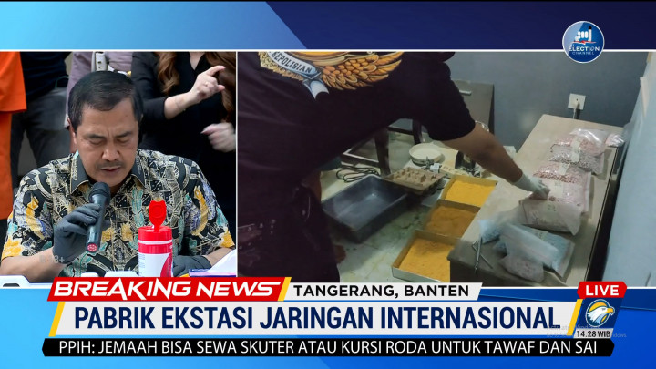 Penggerebekan Pabrik Ekstasi di Tangerang dan Semarang, 4 Tersangka Diamankan