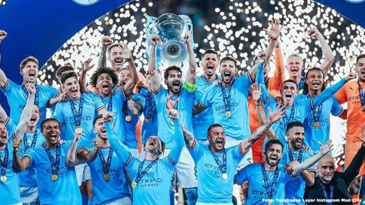 Juara Liga Champions, Man City Resmi Raih Treble Winner