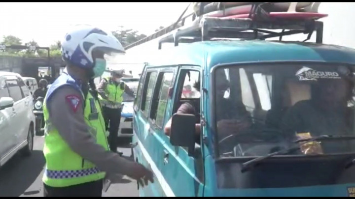 Viral! Bule Sopir Kendaraan Umum Bali  Kena Tilang Polisi
