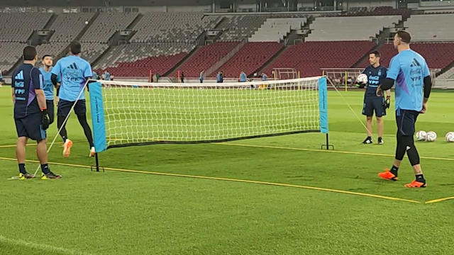 Momen Sesi Latihan Timnas Argentina Jelang Lawan Timnas Indonesia di GBK