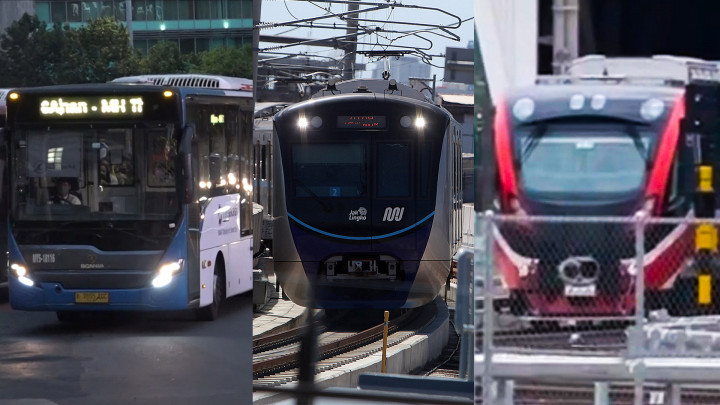 HUT DKI Jakarta ke-496, Tarif Transjakarta, MRT dan LRT Cuma Rp1 Hari ini