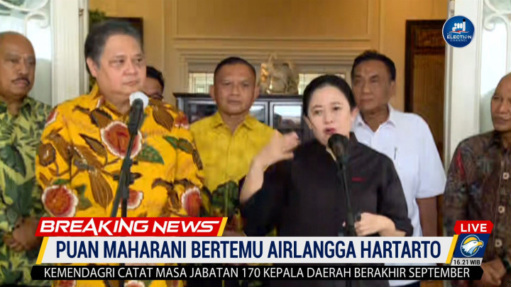 Puan Maharani Bertemu Airlangga Hartarto, Bahas Apa?
