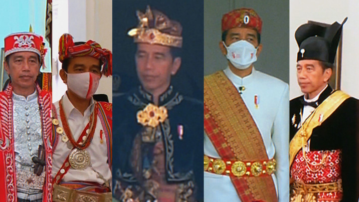 Daftar Busana Adat Jokowi di Upacara HUT RI dari Tahun ke Tahun