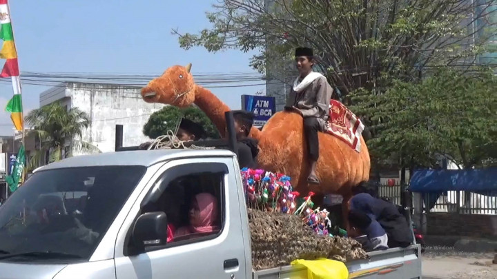 Kemeriahan Karnaval Warga Bandar Lampung Peringati Maulid Nabi Muhammad