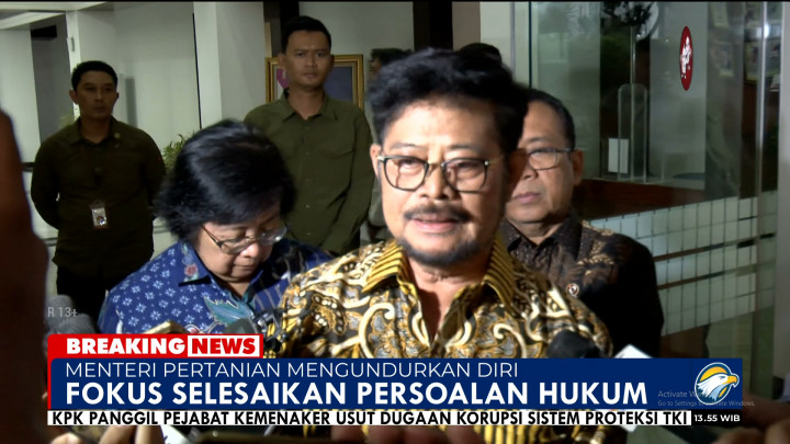 Fokus Proses Hukum, Syahrul Yasin Limpo Mengundurkan Diri Sebagai Mentan