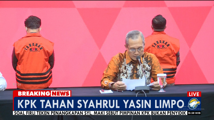 Pakai Rompi Oranye, SYL Resmi Ditahan di Rutan KPK