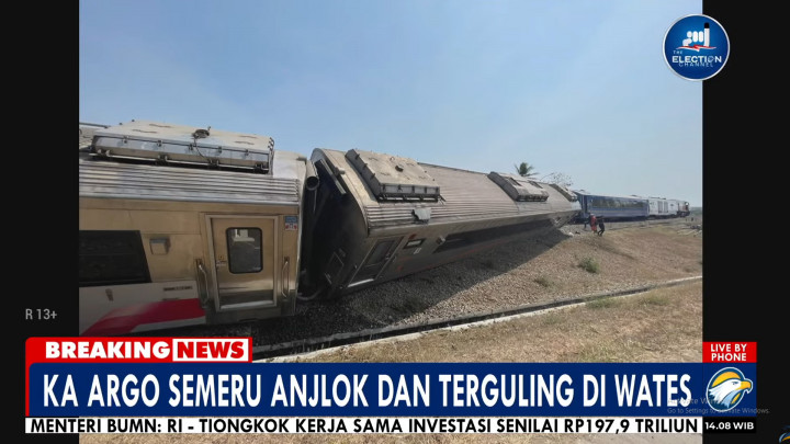 Cerita Penumpang Kereta Api Argo Semeru yang Anjlok di Wates