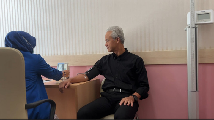 Momen Ganjar Cek Kesehatan di RS Fatmawati Jelang Pengumuman Cawapres