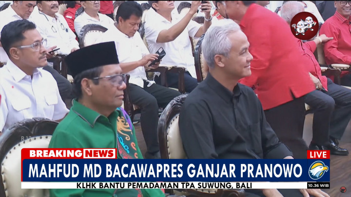 Resmi! Mahfud MD Jadi Cawapres Ganjar Pranowo
