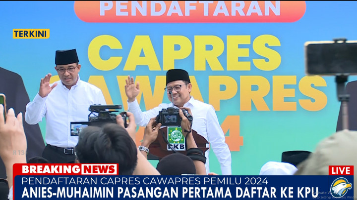 Tiba di DPP PKB, Anies-Muhaimin Disambut dengan Salawat