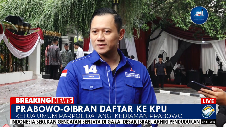 AHY Ungkap Isi Pertemuannya dengan Gibran