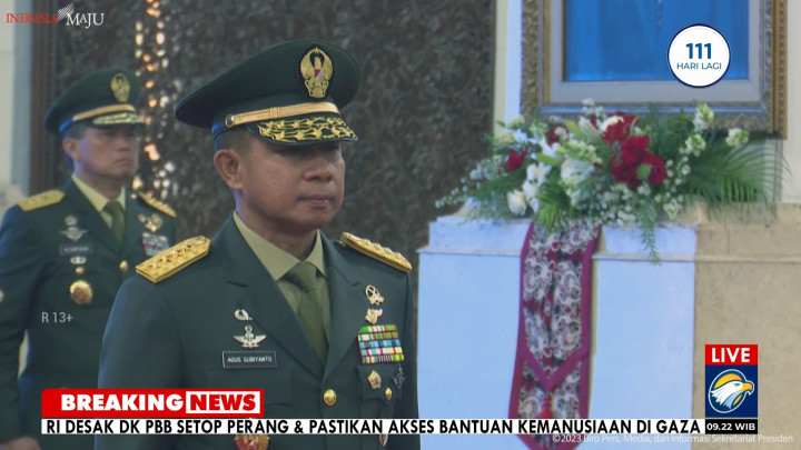 Momen Jokowi Lantik Agus Subiyanto jadi KSAD