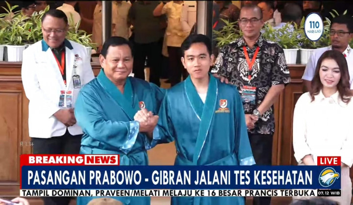 Prabowo-Gibran Siap Jalani Tes Kesehatan di RSPAD Gatot Soebroto