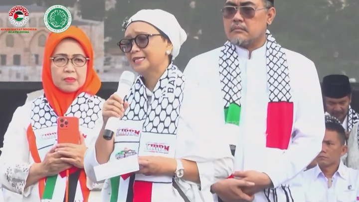 Sedih! Menlu Retno Marsudi Bacakan Puisi untuk Palestina