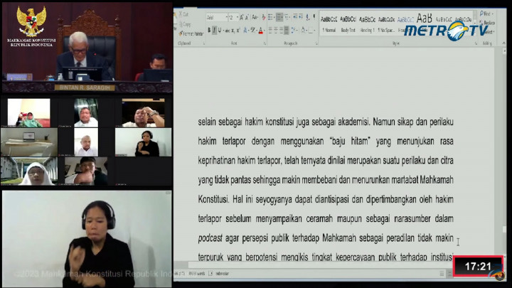 MKMK Tegaskan Pernyataan Arief Hidayat Sebagai Penghinaan terhadap MK