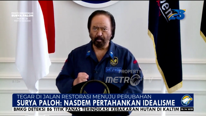 12 Tahun Perjalanan, Surya Paloh: Nasdem Bertekad Pertahankan Idealisme