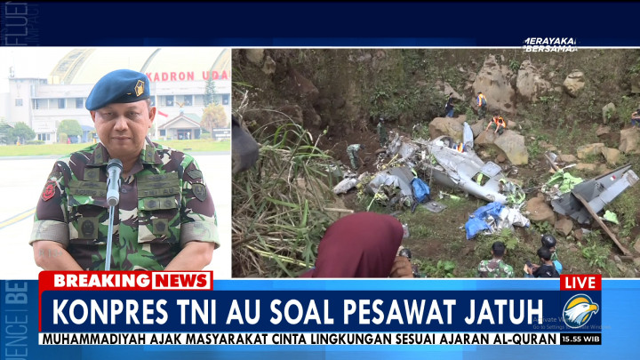 Sebelum Jatuh di Pasuruan, Kadispen AU: Pesawat Sempat Menerjang Awan Tebal