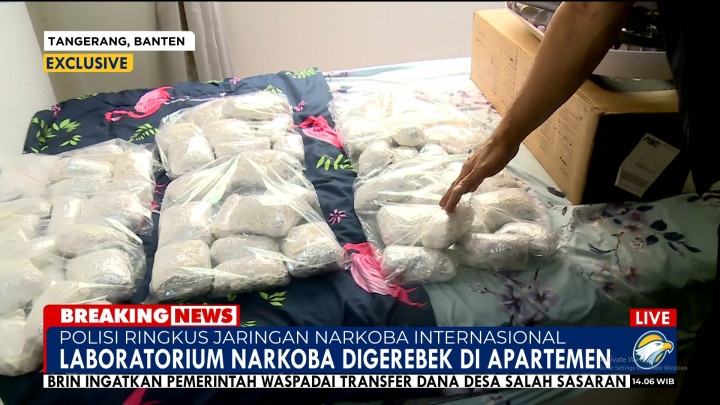 Polri Sita Puluhan Kg Narkoba di Apartemen Kosambi