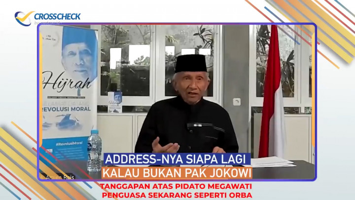 Amien Rais Menilai Sindiran Megawati Sebagai Kritik untuk Pemerintahan Jokowi