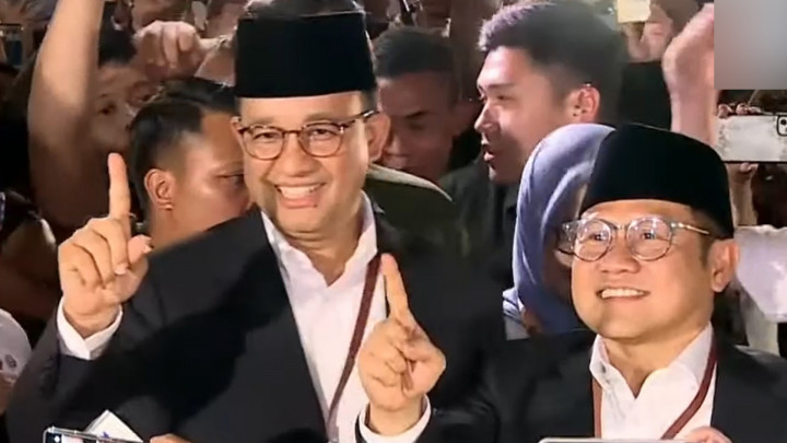 Momen Anies-Muhaimin Tiba di KPU Jelang Debat Perdana Capres 2024