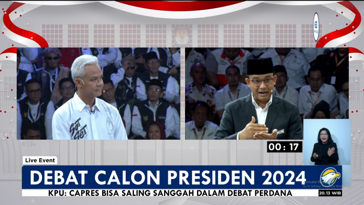 Debat Perdana, Ganjar-Anies Kompak Pamer Program Strategis Pelayanan Publik