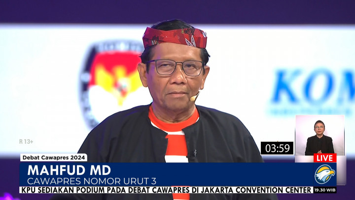 Debat Cawapres Pemilu 2024, Ini Visi Misi Mahfud MD