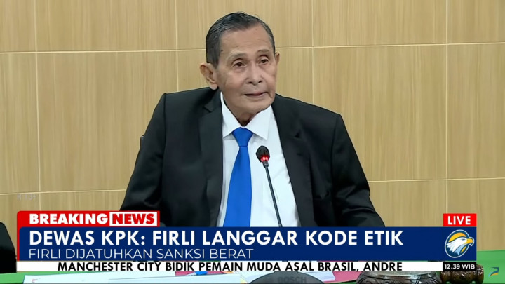 Dewas KPK Vonis Firli Bahuri Langgar Etik Berat, Diminta Mundur!