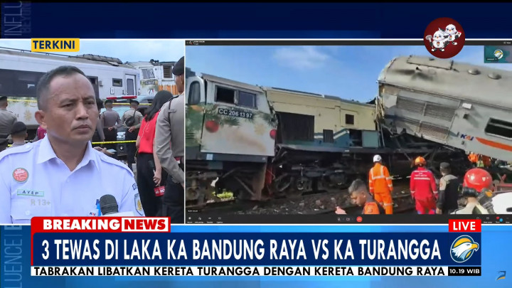 Tiga Orang Tewas, Ratusan Penumpang Selamat dalam Tabrakan Kereta di Cicalengka