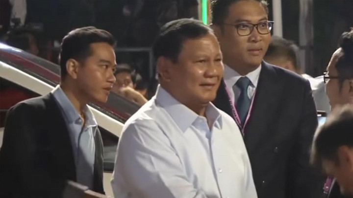Prabowo-Gibran Tiba di Istora Senayan Jelang Debat Ketiga Pilpres 2024