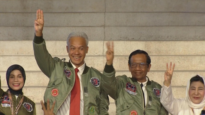 Ganjar-Mahfud Tiba di Istora Senayan Jelang Debat Ketiga Pilpres 2024