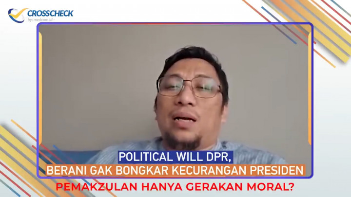 Political Will DPR Jadi Penentu Usulan Pemakzulan Presiden Jokowi