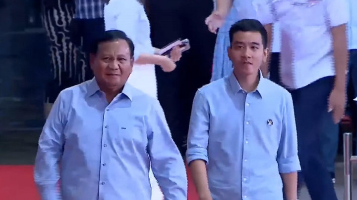 Momen Red Carpet Prabowo-Gibran Jelang Debat Keempat Pilpres 2024