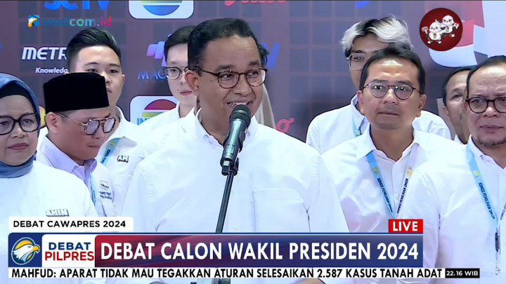 Anies Beri 3 Kata Atas Performa Debat Cak Imin: Bangga, Bangga dan Bangga!