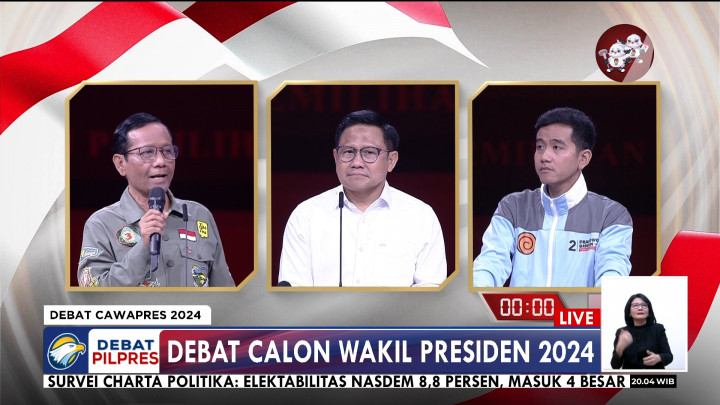 Kompilasi Sindiran Cawapres saat Debat Keempat Pilpres 2024