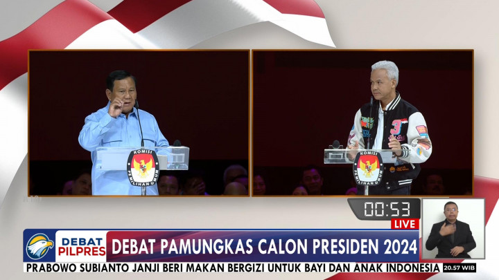 Ganjar ke Prabowo: Bapak Mengoreksi Pertanyaan Bapak ke Saya?