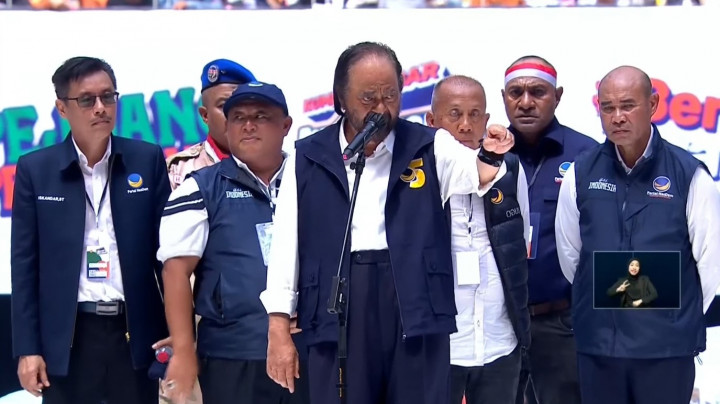 Kampanye Akbar AMIN, Surya Paloh Kembali Ingatkan Alasan Dipilihnya Anies sebagai Capres