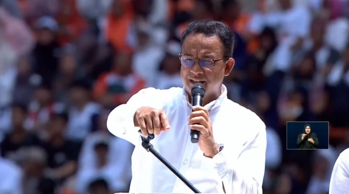 Anies Soroti Spanduk di JIS, 'Dukung AMIN karena Hati, Bukan Transaksi'