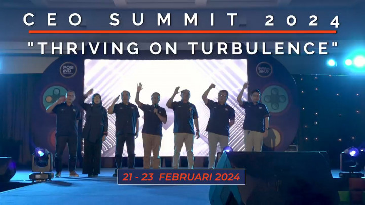 CEO Summit 2024, Pos Indonesia Mengusung Tema Thriving On Turbulence