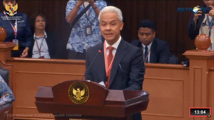 Statement Ganjar Pranowo di Sidang Gugatan Pilpres 2024