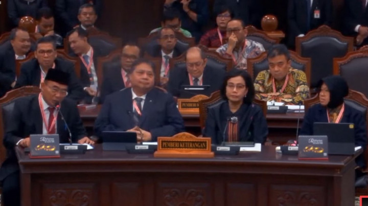 Sri Mulyani hingga Airlangga Hartarto Hadir Beri Keterangan di Sidang Sengketa Pilpres