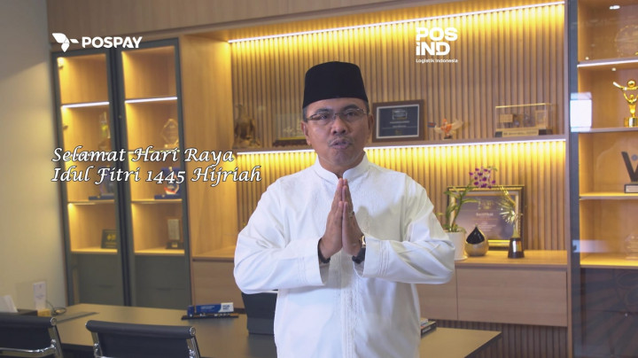 Direktur Bisnis Jasa Keuangan Pos Indonesia Ucapkan Selamat Idulfitri 1445 H
