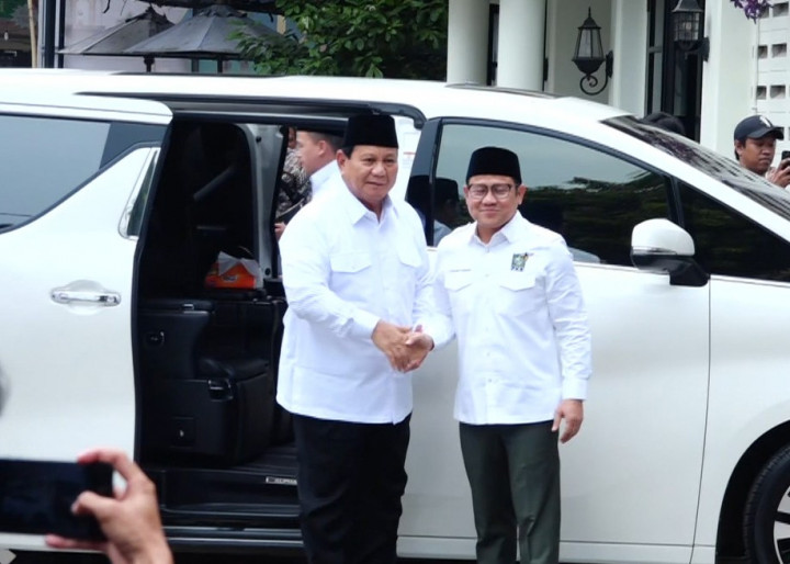 Prabowo Temui Cak Imin Usai Ditetapkan Jadi Presiden Terpilih oleh KPU