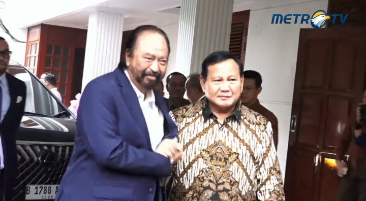 Surya Paloh Sambangi Kediaman Prabowo Subianto