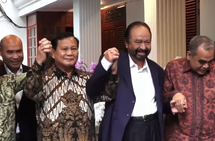 Kunjungi Prabowo, Surya Paloh Nyatakan Dukung Pemerintahan Baru