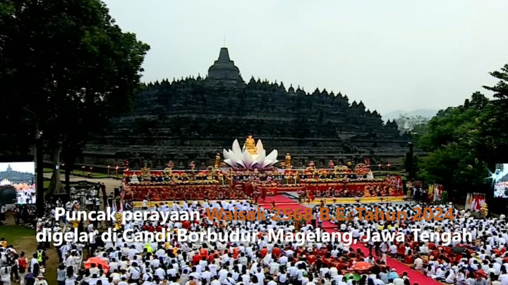 Detik-Detik Perayaan Waisak 2568 B.E. Tahun 2024